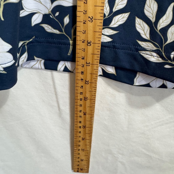 Rolo Golf Polo Shirt Mens Size XXL Blue White Floral Grandpa's Pond Short Sleeve - Picture 5 of 8